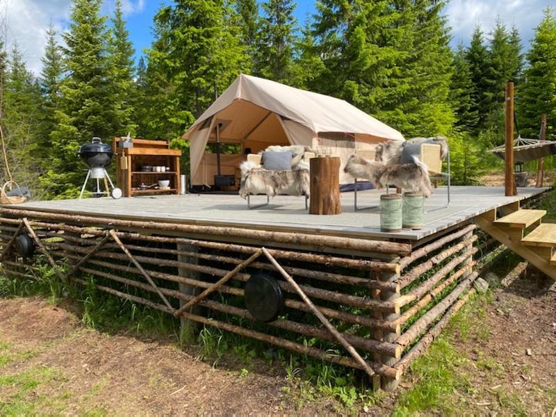 Glamping Tent With Amazing View In The Forest Турсбю Экстерьер фото